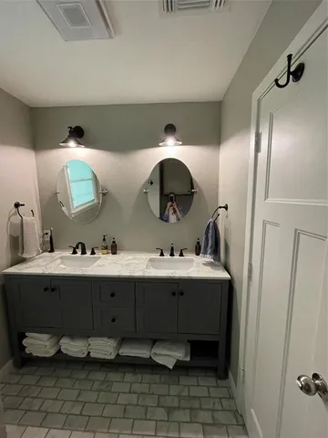 a close view of utility room