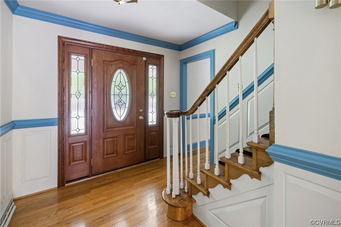11100 Golden Leaf Road Chester, VA 23831 - Photo 4 of 39 a view of an entryway with wooden floor