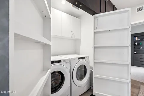 a view of a terrace with a lake view