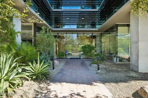 a view of a porch with a porch