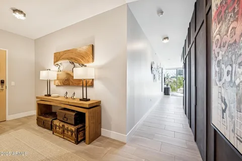 a view of kitchen with furniture and wooden floor
