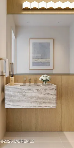 a black and white photo of a living room