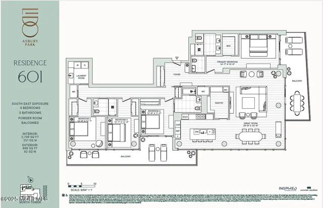 $4,555,000 | 1201 Ocean Avenue, Unit 601, Asbury Park, NJ 07712