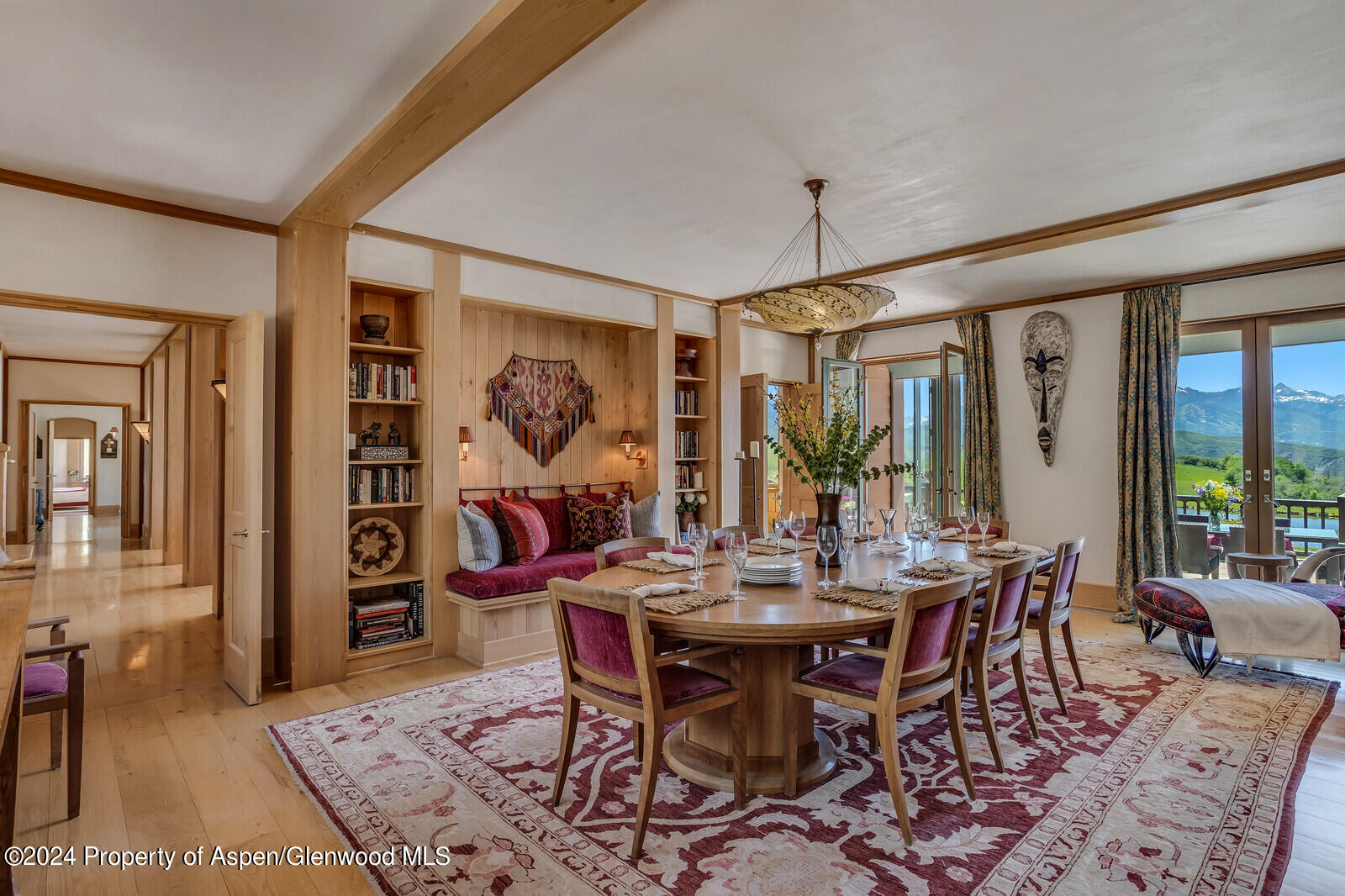 1200 Kessler Drive Aspen, CO 81612 - Photo 16 of 58 a view of a dining room with furniture window and outdoor kitchen