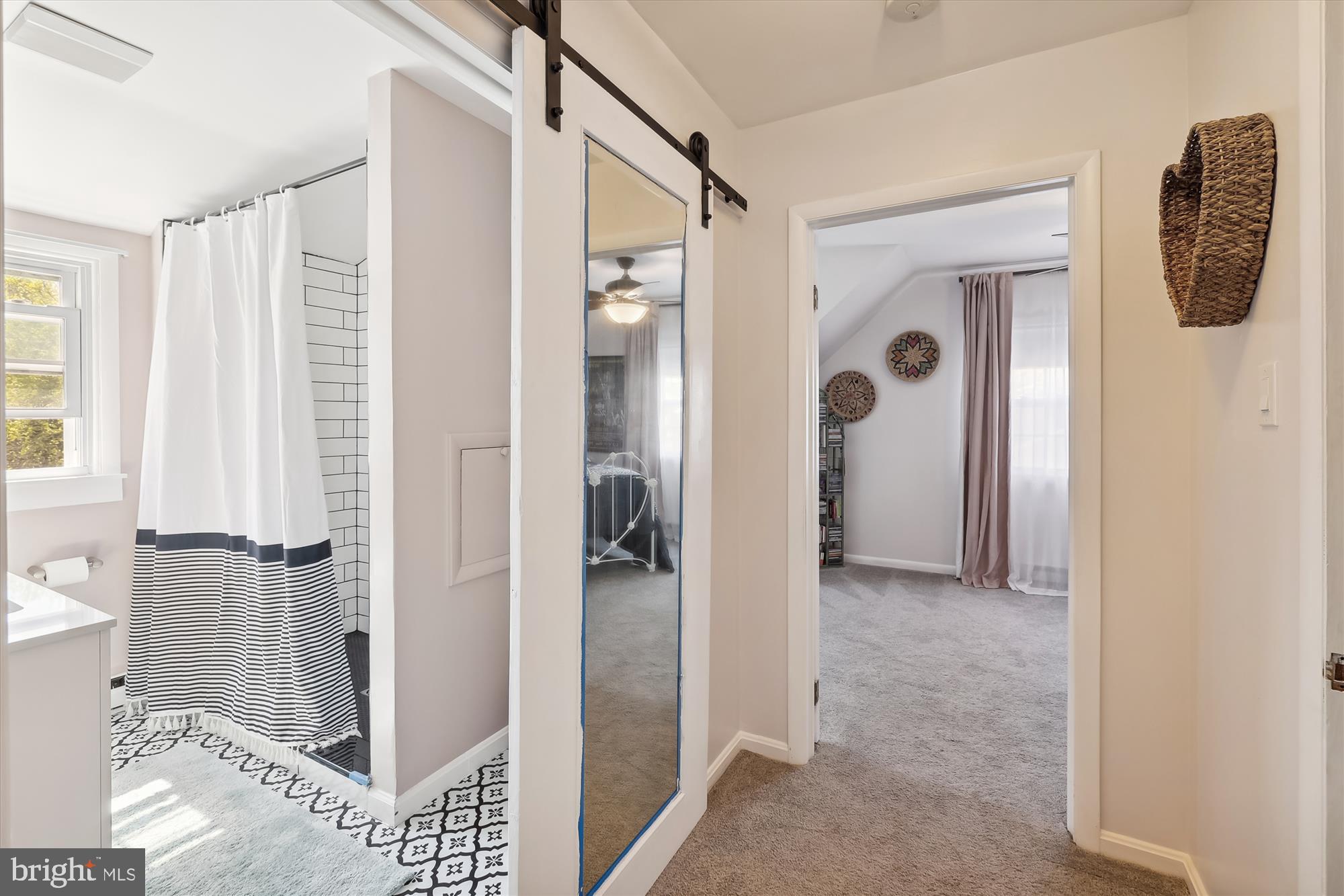 408 Wilson Place Frederick, MD 21702 - Photo 37 of 72 Newly renovated with barn door and lovely shower.