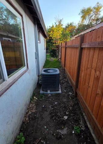 a view of a pathway in a garden