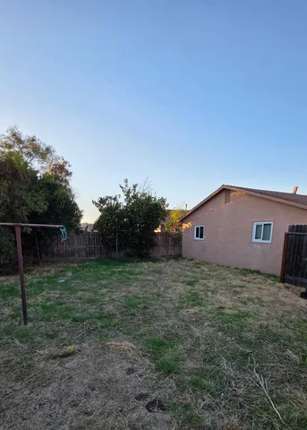 a backyard of a house