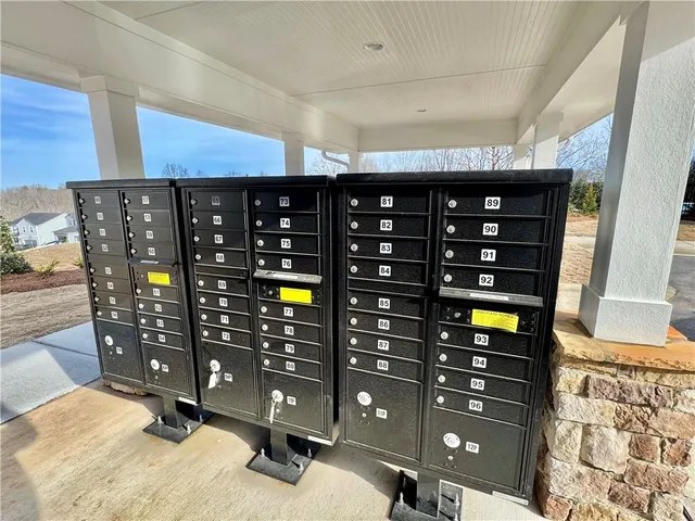 a view of a projector room with seating space