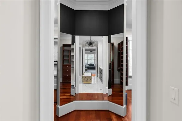 a bathroom with a shower and a toilet