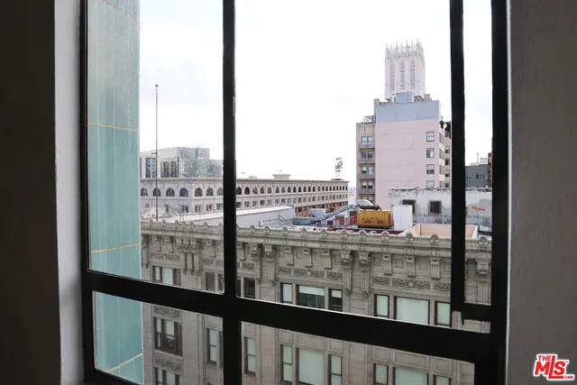 a view of a city from a window