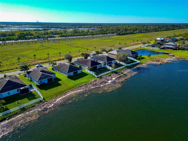 an aerial view of a kitchen