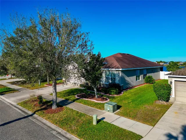 a view of a house with garden