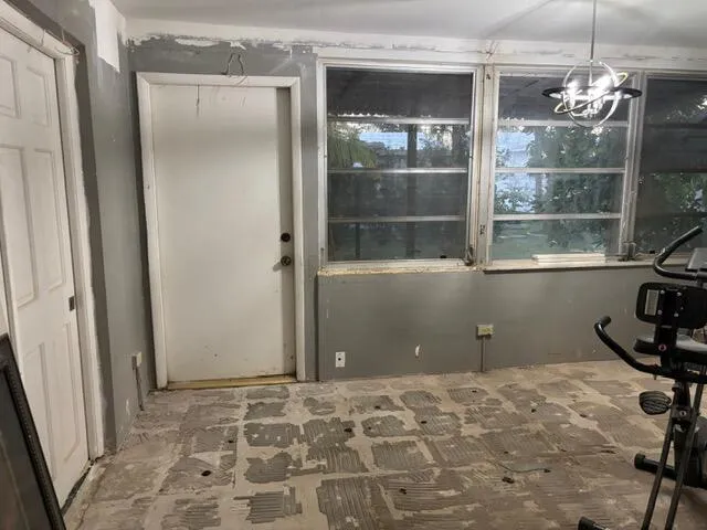 a view of a bathroom with a shower