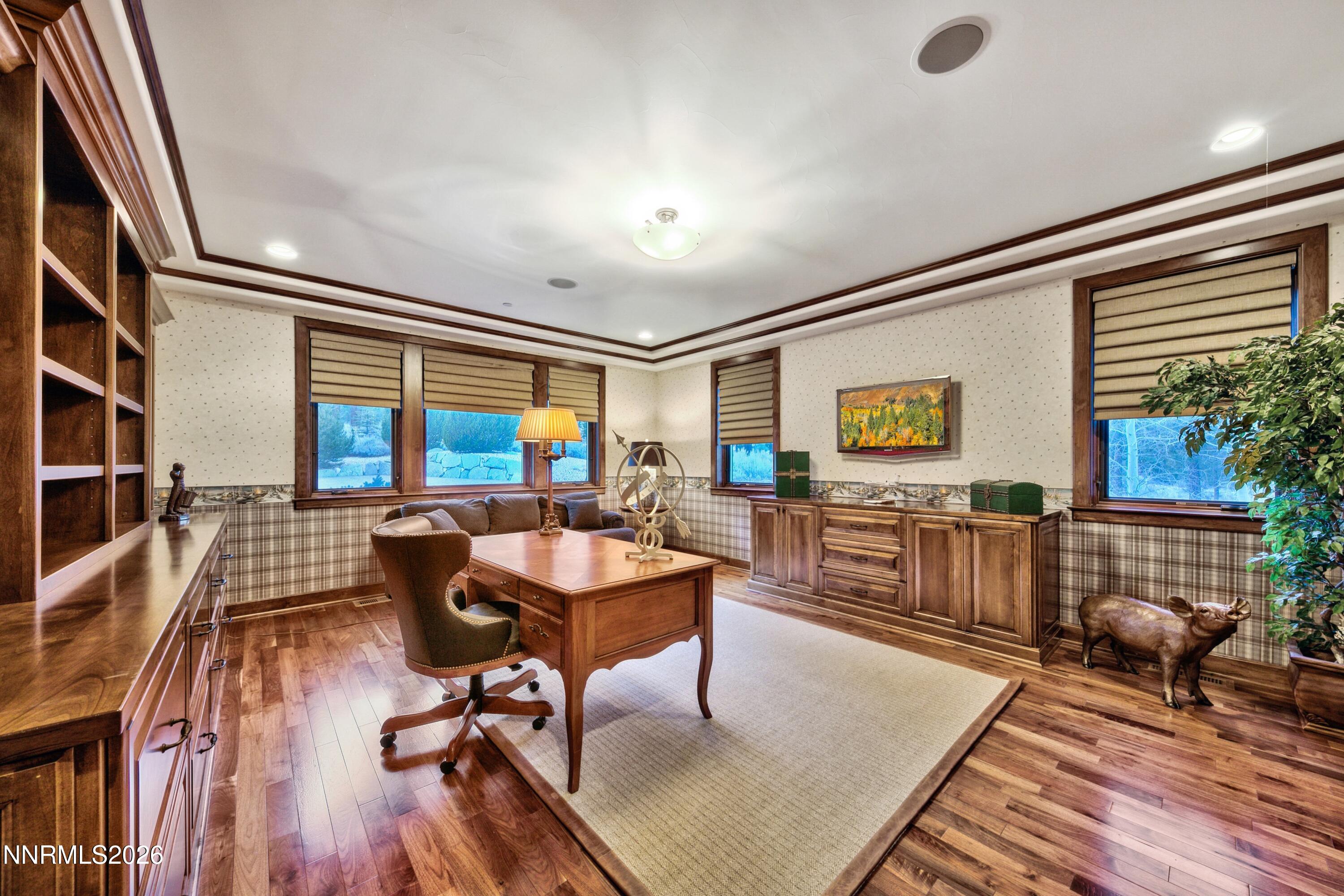 229 Five Creek Road Gardnerville, NV 89460 - Photo 20 of 50 a living room with furniture and a floor to ceiling window