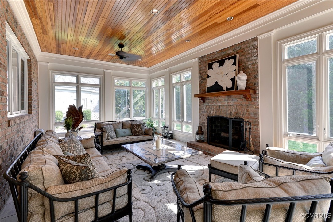 1220 Two Rivers Point Williamsburg, VA 23185 - Photo 43 of 50 a living room with furniture and a fireplace