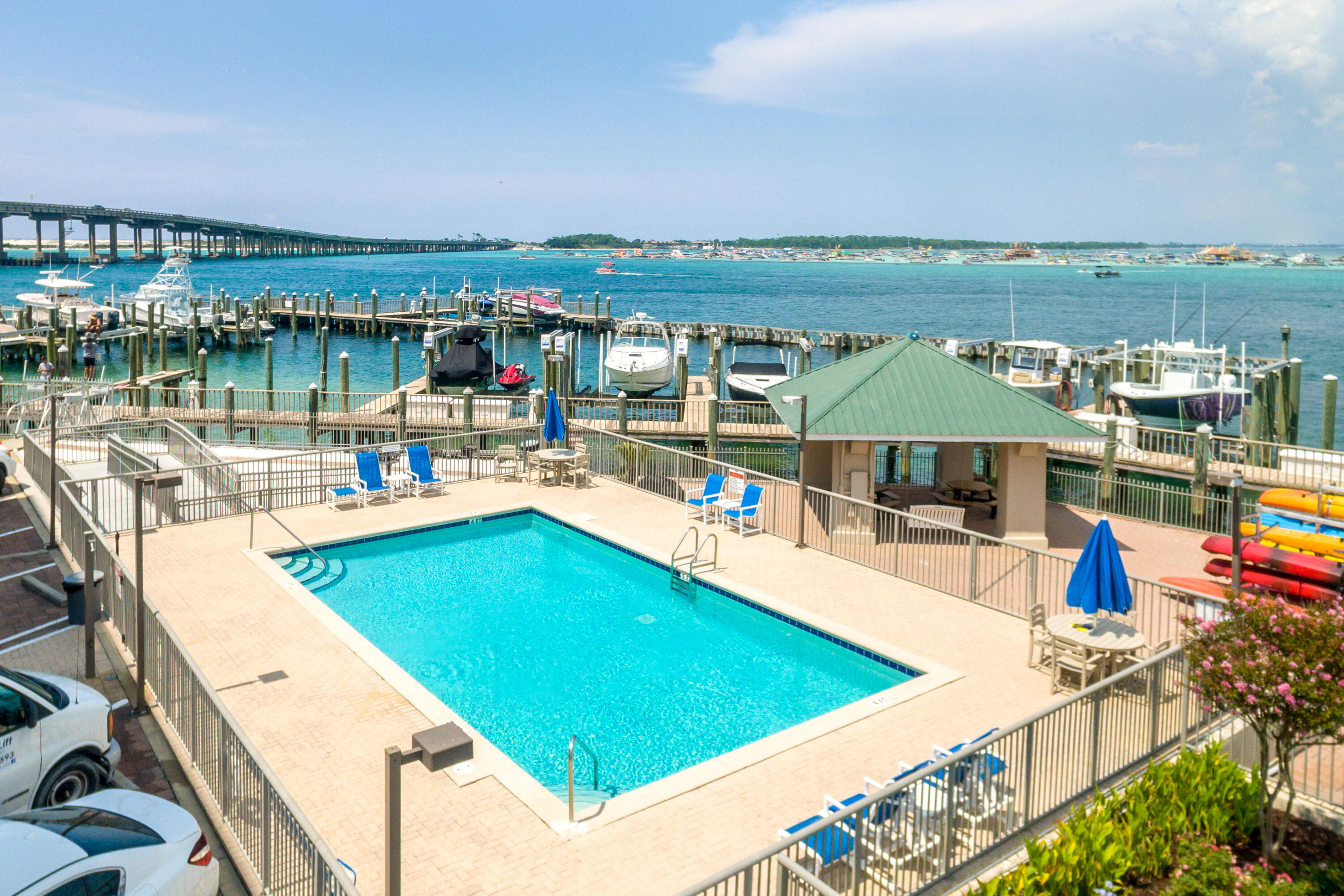 5 Calhoun Avenue, Unit 504 Destin, FL 32541 - Photo 52 of 64 Pool Deck with Harbor Views