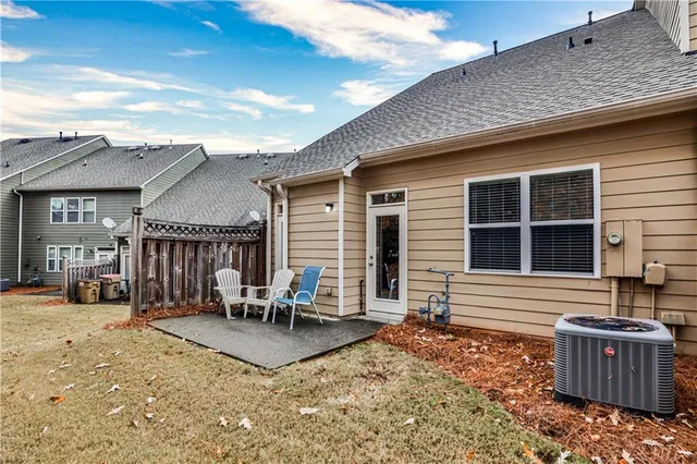 a view of a house with a patio