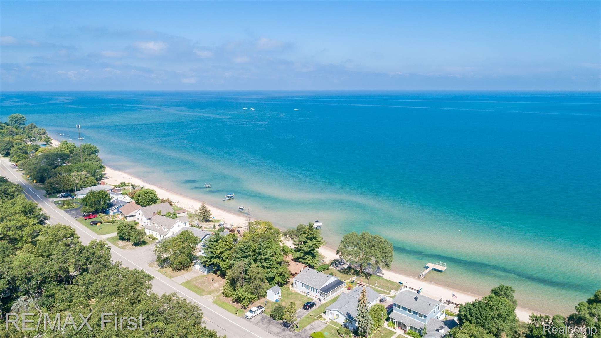 4521 Port Austin Road Caseville, MI 48725 - Photo 5 of 35 WOW! Philps Beach is on the Left