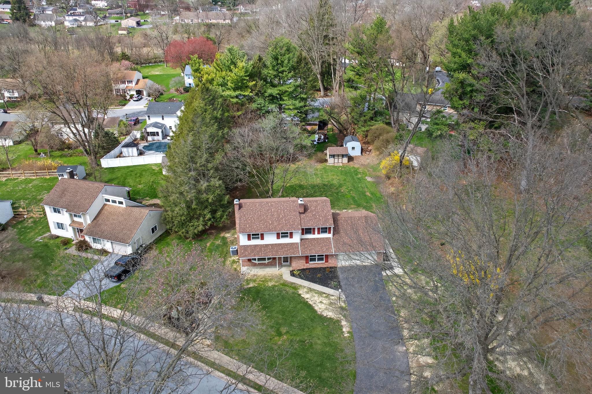 2348 Henbird Lane Lancaster, PA 17601 - Photo 49 of 58 an aerial view of a house with garden space and street view