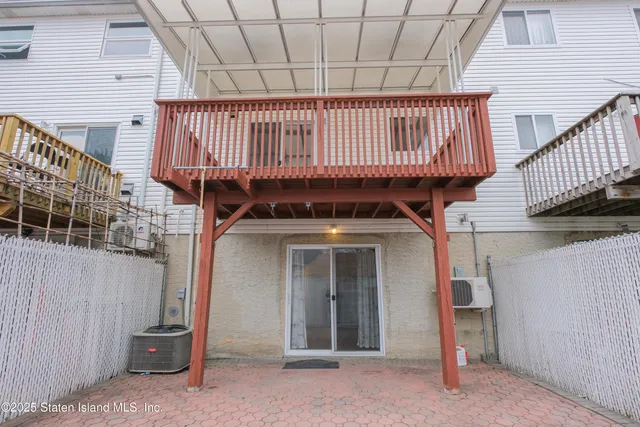 a view of a house with a deck