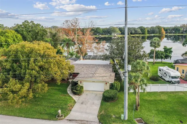 a view of a garden from a balcony