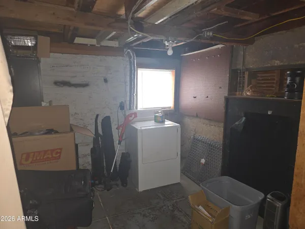 a room with storage and utility