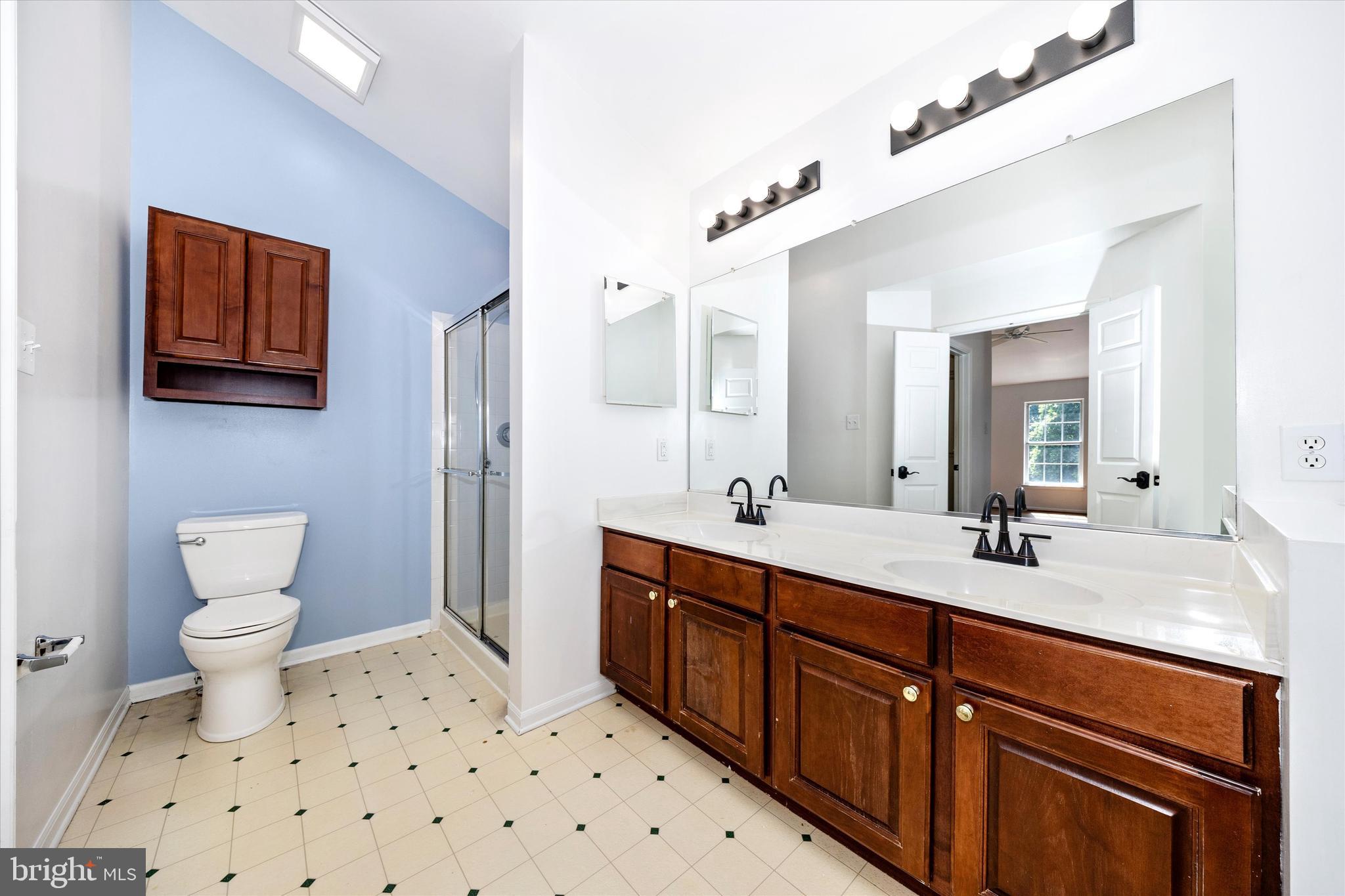 803 Apache Court Frederick, MD 21701 - Photo 20 of 46 a bathroom with a sink a toilet and a mirror