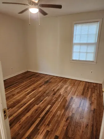 wooden floor in a room