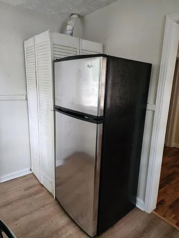 a close view of closet