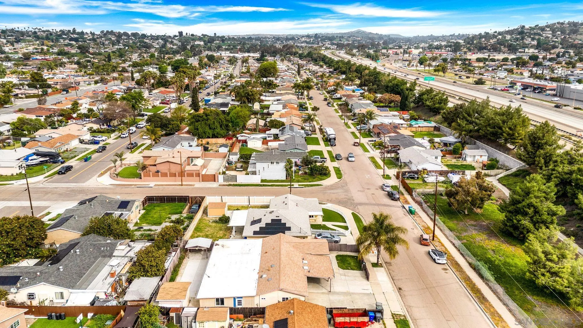 564 Broadview Street Spring Valley, CA 91977 - Photo 50 of 53 an aerial view of residential houses with outdoor space