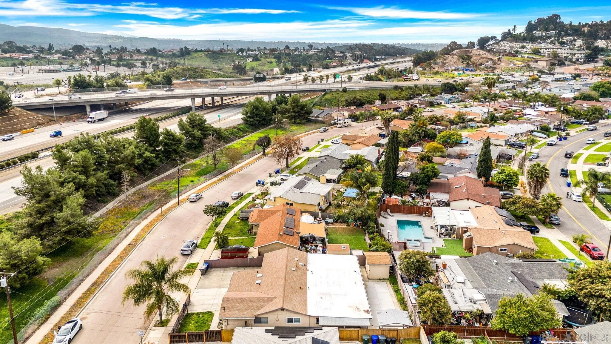 564 Broadview Street Spring Valley, CA 91977 - Photo 51 of 53 an aerial view of residential building and lake