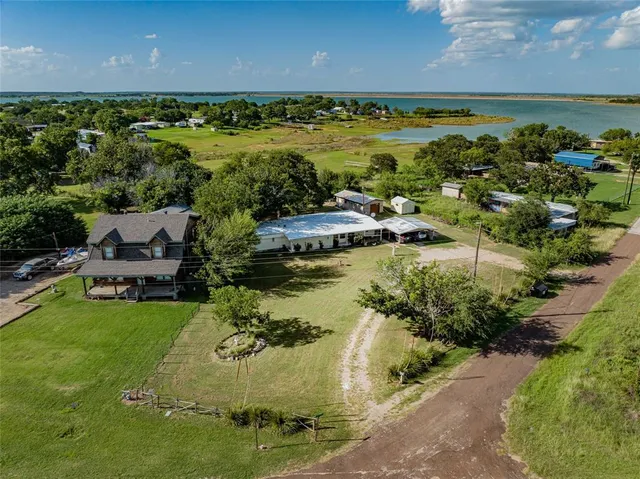 a view of a lake with outdoor space