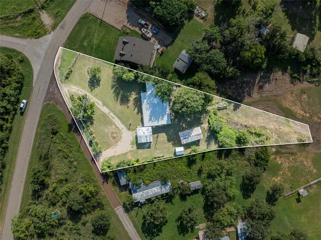 a view of backyard with a garden and plants