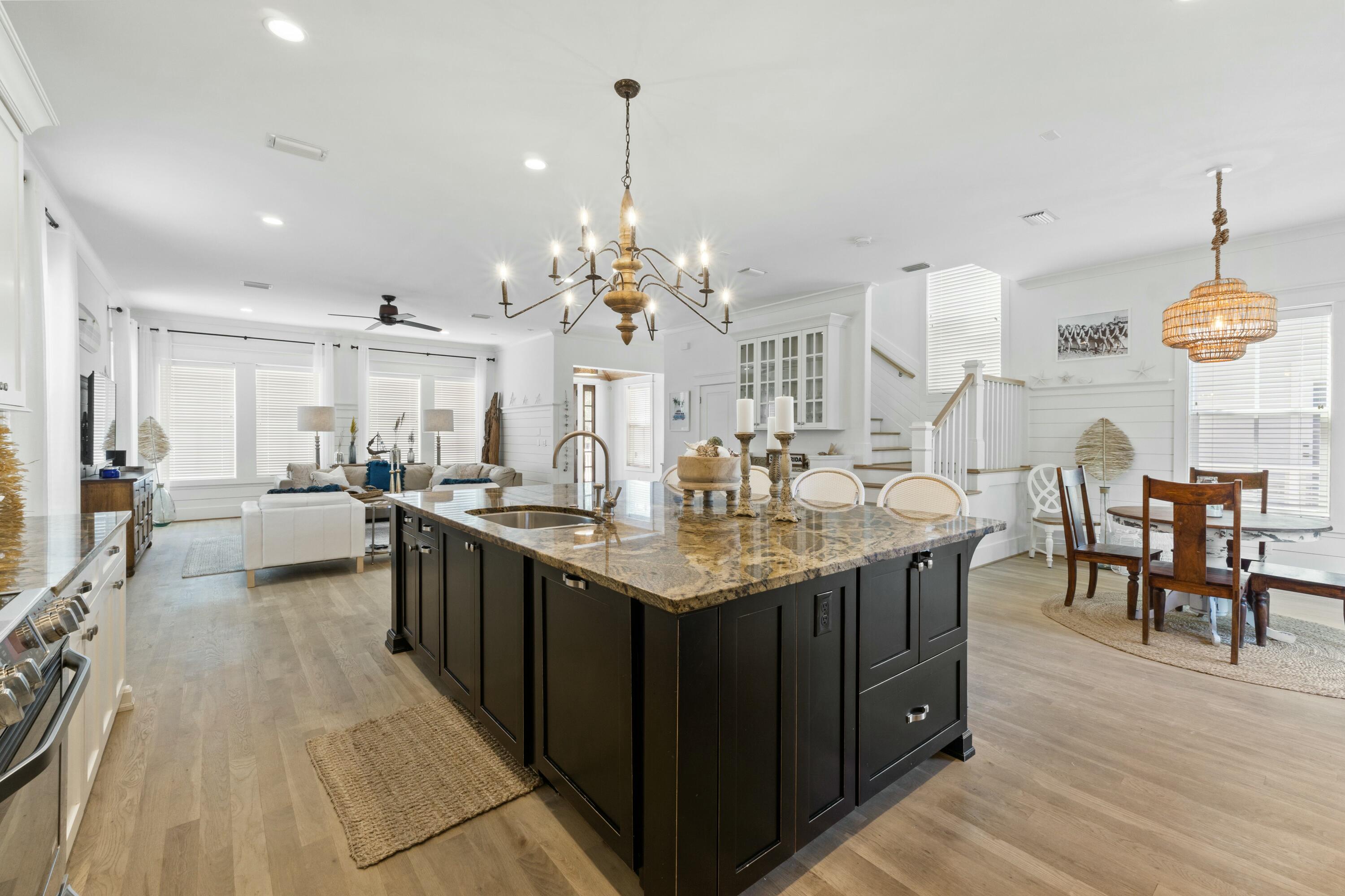 125 Gulfview Circle Santa Rosa Beach, FL 32459 - Photo 12 of 57 a large kitchen with lots of counter space and a sink