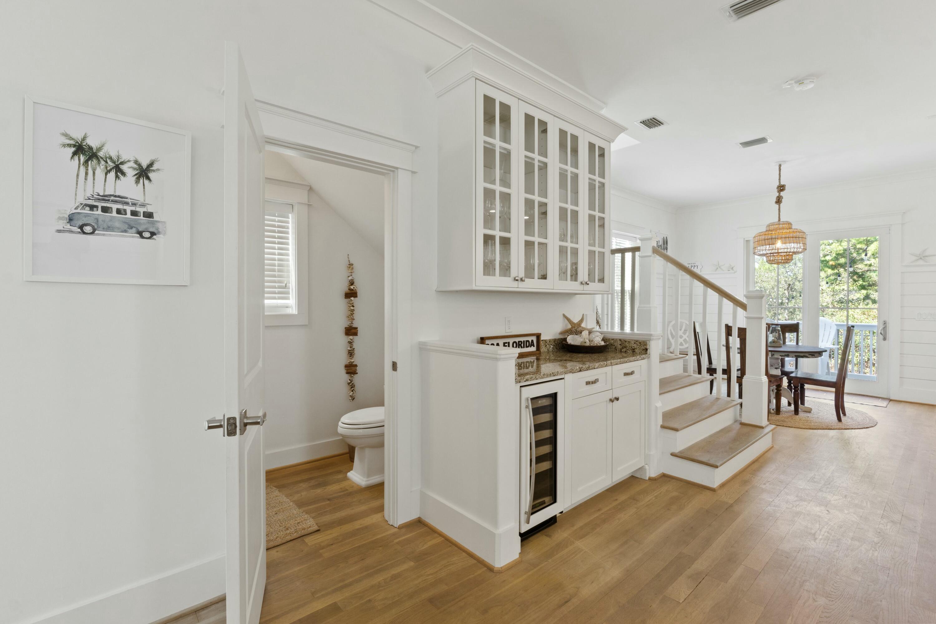 125 Gulfview Circle Santa Rosa Beach, FL 32459 - Photo 15 of 57 a view of a hallway with washer and dryer