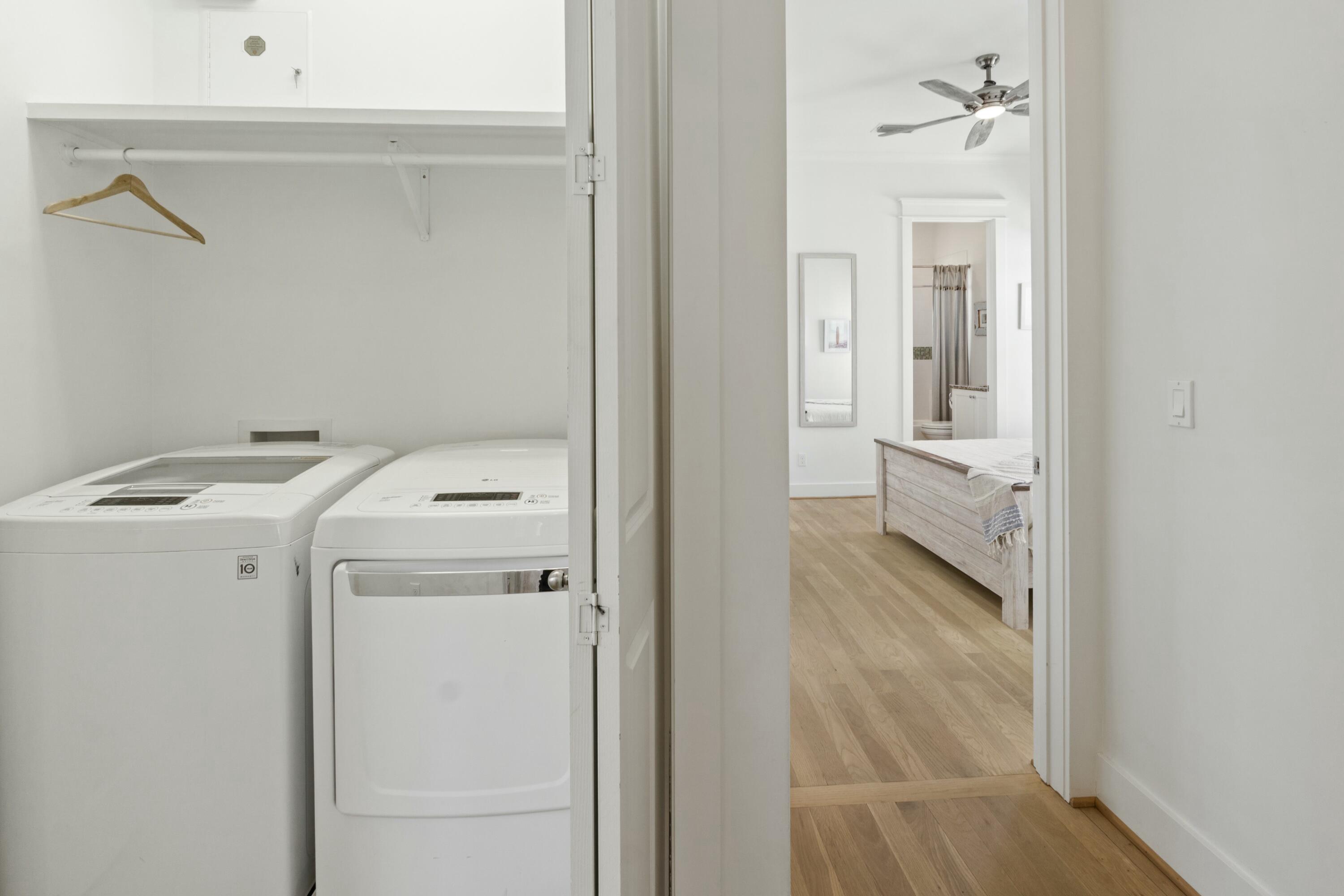 125 Gulfview Circle Santa Rosa Beach, FL 32459 - Photo 32 of 57 a utility room with dryer and washer