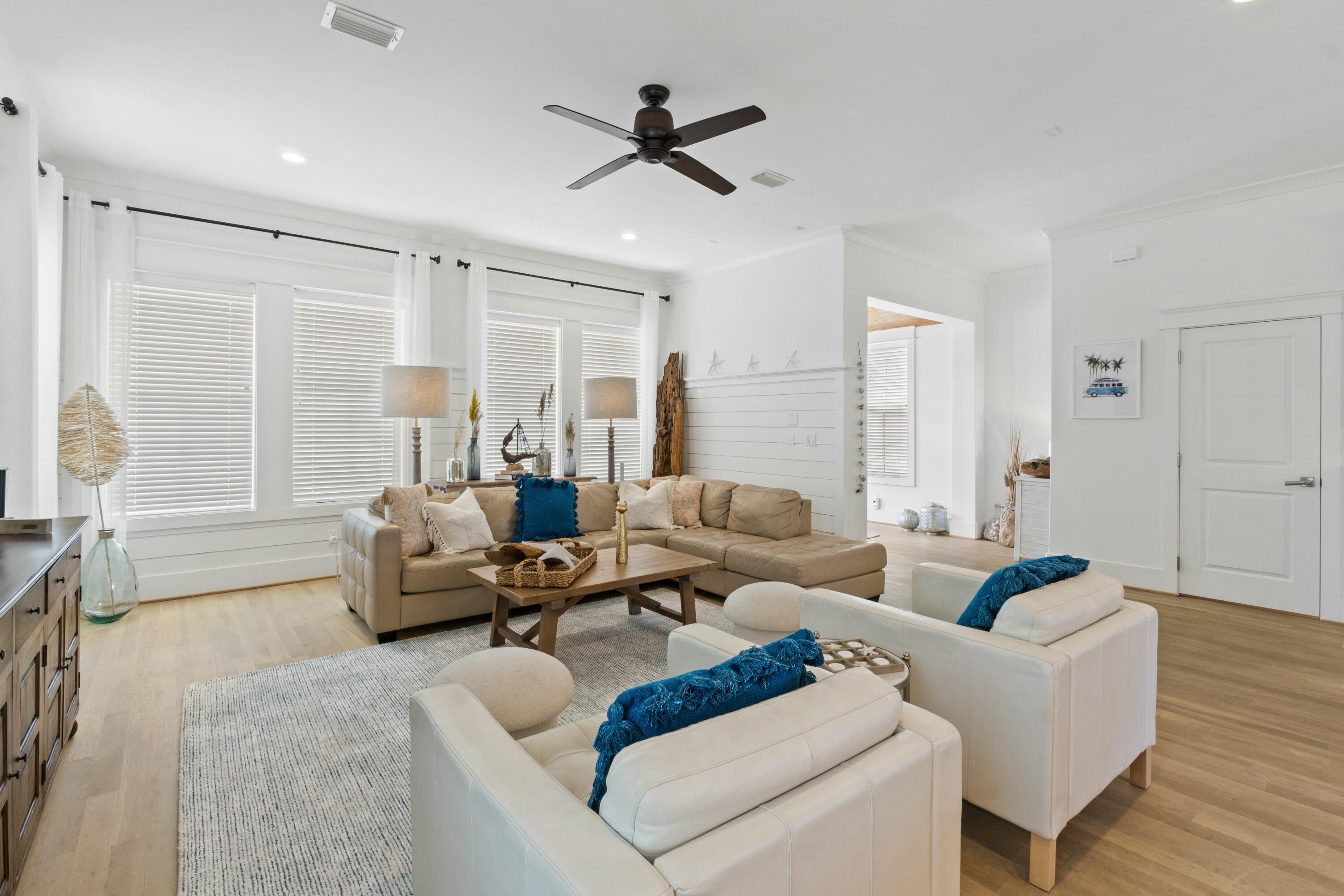 125 Gulfview Circle Santa Rosa Beach, FL 32459 - Photo 7 of 57 a living room with furniture and a large window