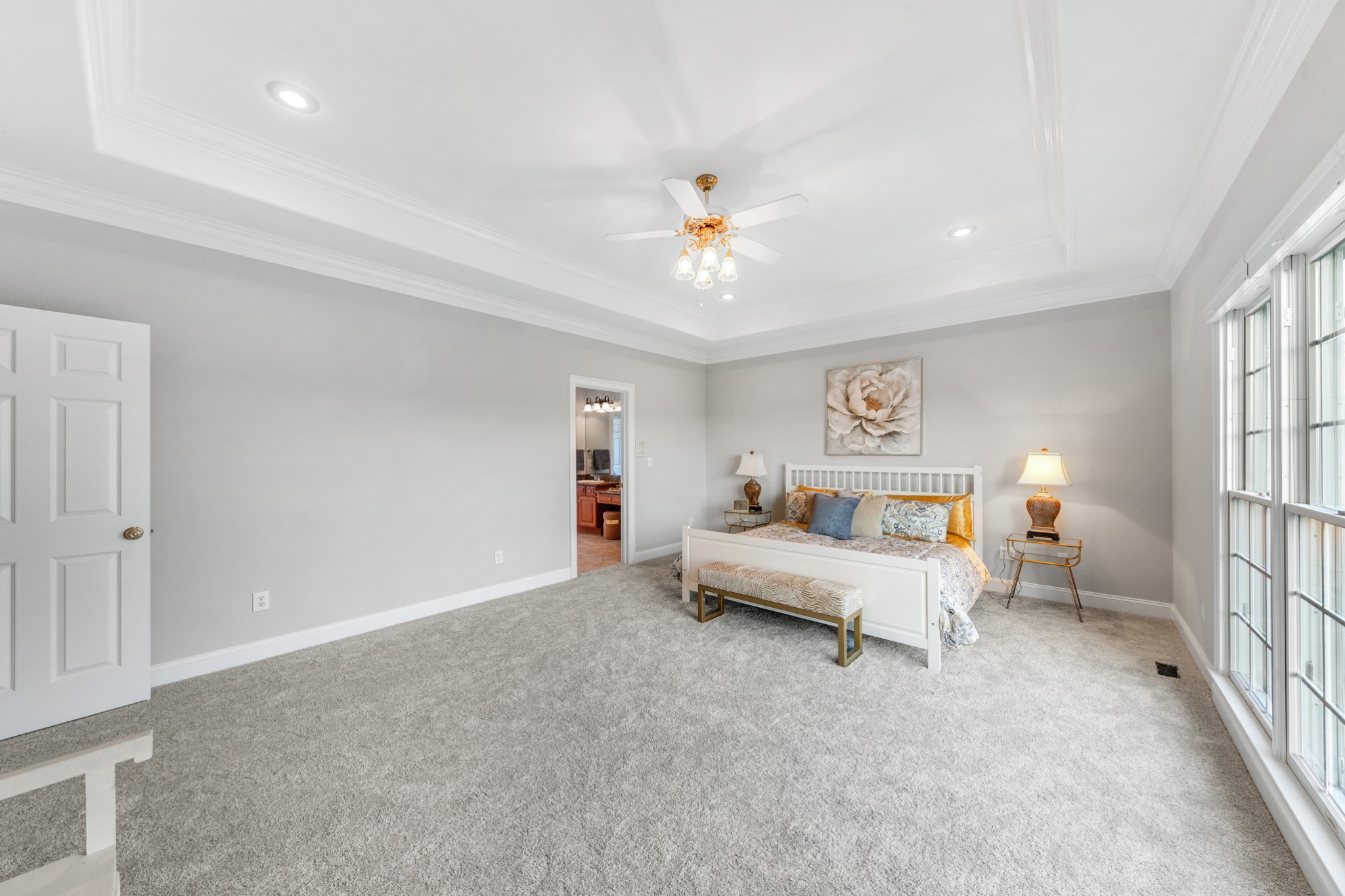 3895 Ostella Road Lewisburg, TN 37091 - Photo 61 of 100 a bed room with a bed and a chandelier