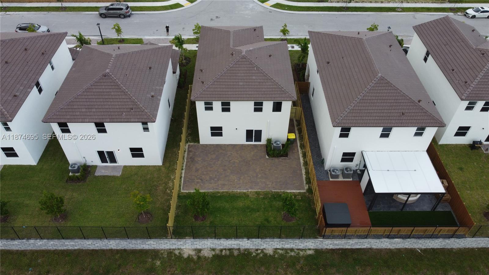 2600 Southeast 25th Street Homestead, FL 33035 - Photo 55 of 61 an aerial view of residential houses with outdoor space and swimming pool