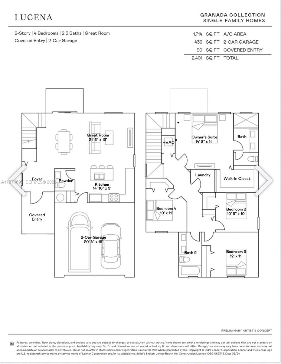 2600 Southeast 25th Street Homestead, FL 33035 - Photo 9 of 61 Lucena Floor Plan