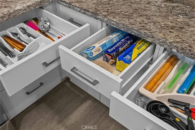 a close view of washer and dryer