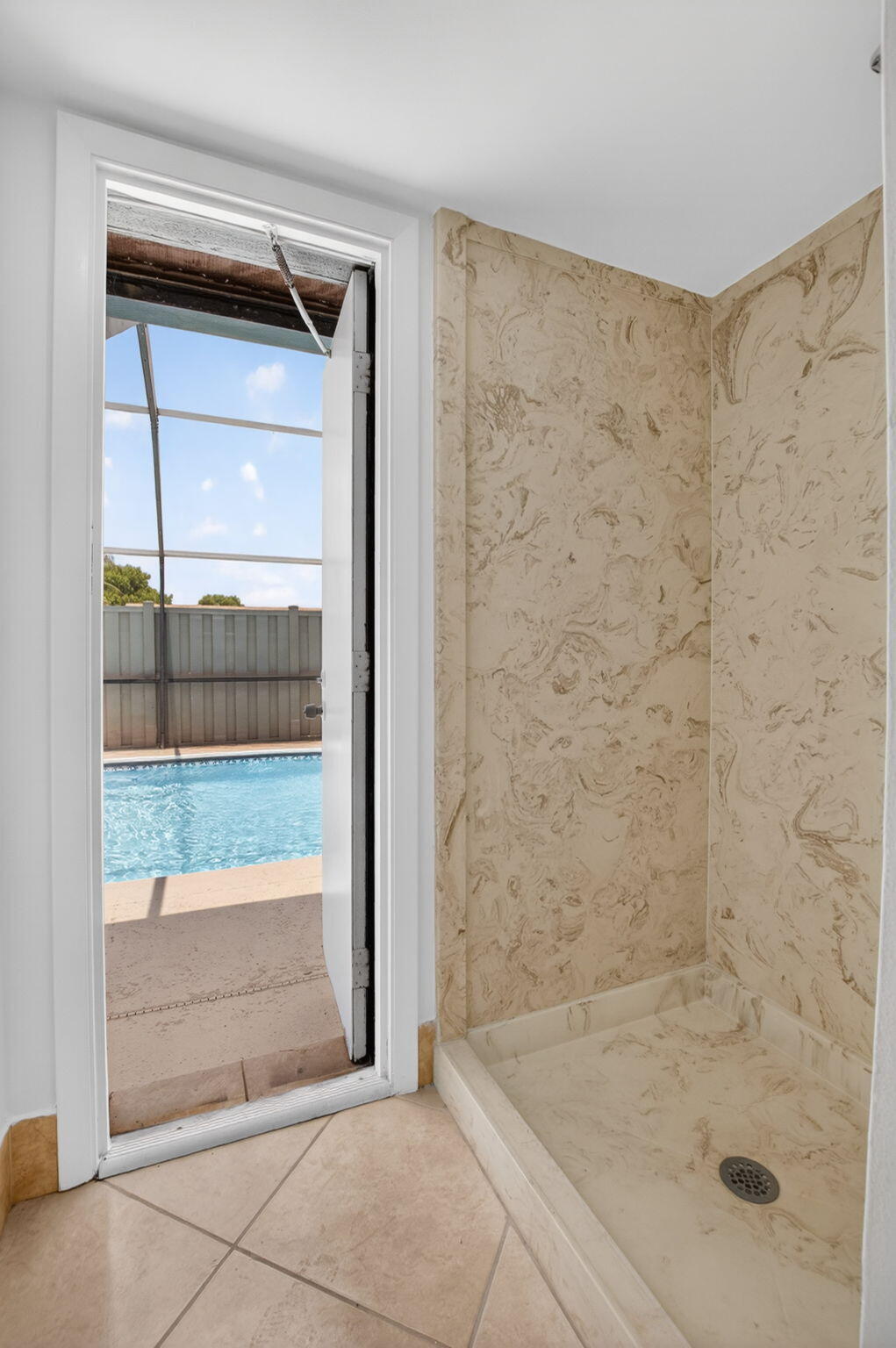 9879 Boca Gardens Trail, Unit A Boca Raton, FL 33496 - Photo 22 of 34 Cabana shower