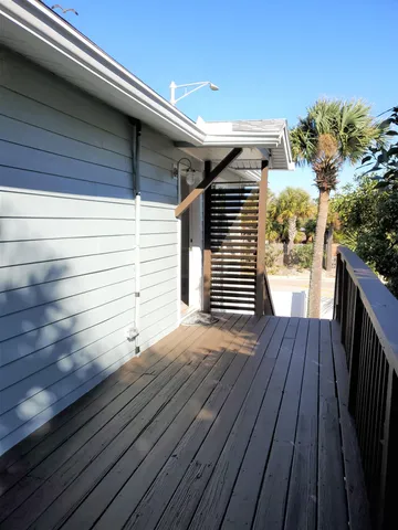 a view of outdoor space and deck