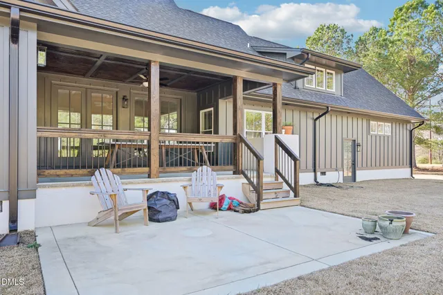 a view of a house with a patio