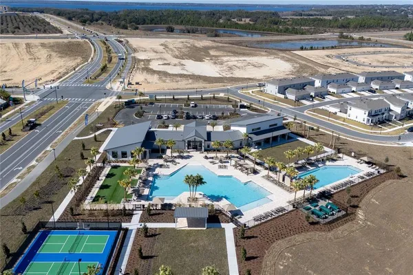 a view of a city with ocean