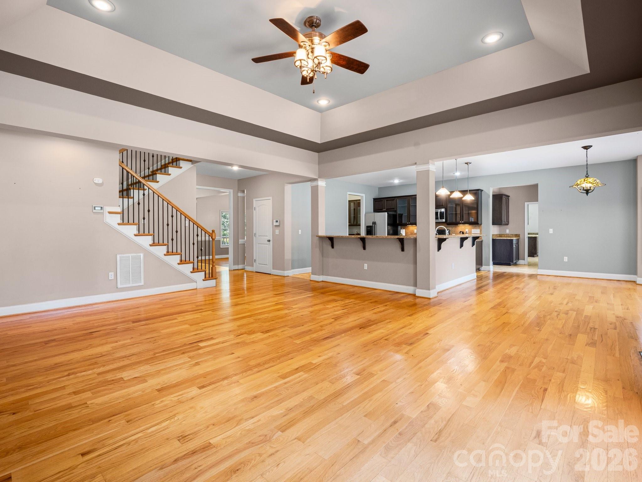 217 Blossom Hill Road Lincolnton, NC 28092 - Photo 15 of 44 a view of a livingroom with furniture and a kitchen