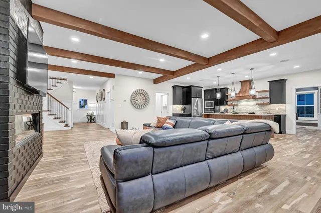a view of a dining room and livingroom view