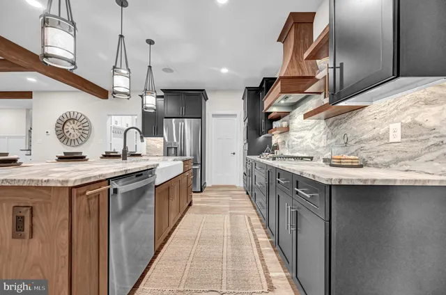 a bedroom with a bed and dresser