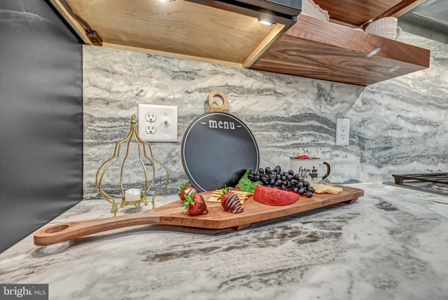 a white bath tub sitting in a bathroom