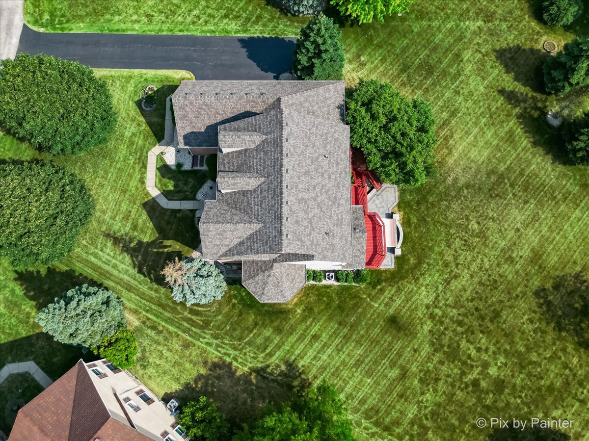 8475 Watson Circle Lakewood, IL 60014 - Photo 43 of 49 an aerial view of a house with a yard